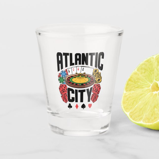 Vaso De Chupito Apuestas en el Casino de Atlantic City New Jersey (Anverso)