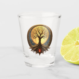 Vaso De Chupito Árbol de la Vida – Iluminación a la Luz de la Luna