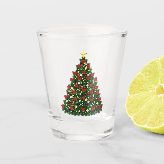 Vaso De Chupito Árbol de navidad 2 (Anverso)