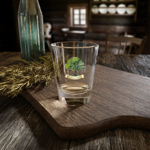 Vaso De Chupito Árbol de Reunión Familiar Nombre Recuerdo Personal