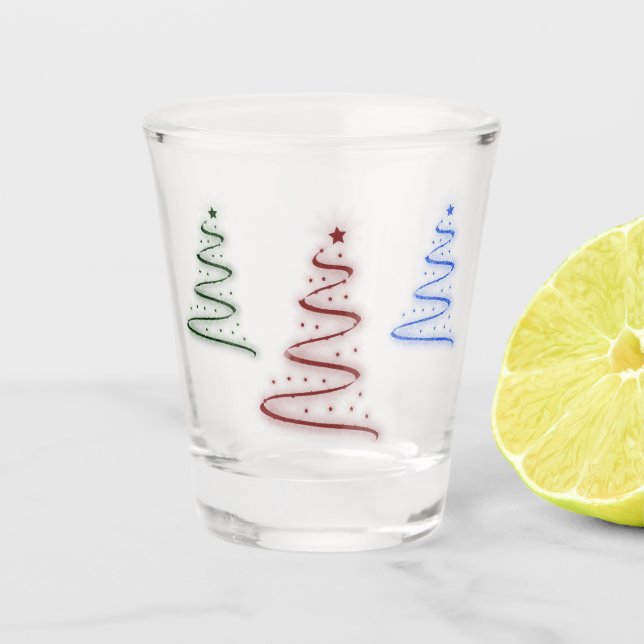 Vaso De Chupito Árboles coloridos- (Anverso)