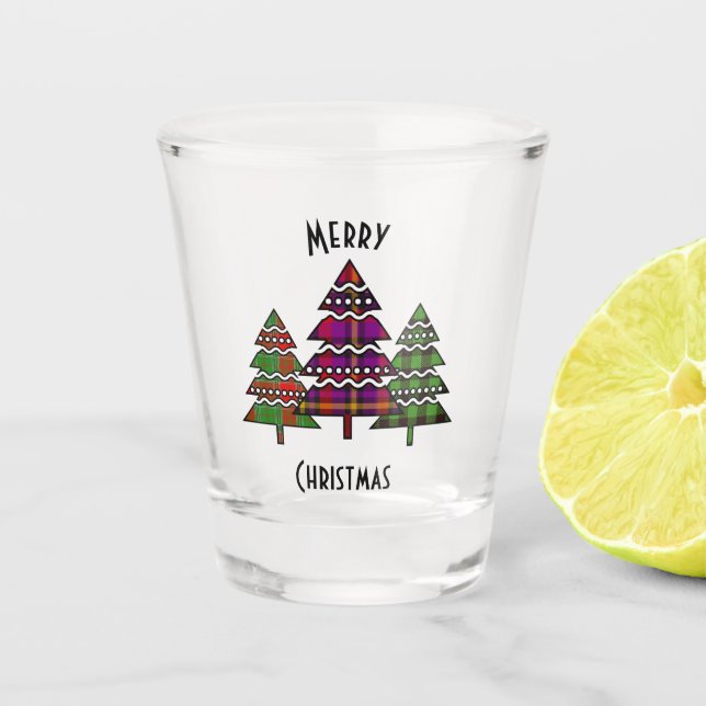 Vaso De Chupito Árboles de Navidad (Anverso)