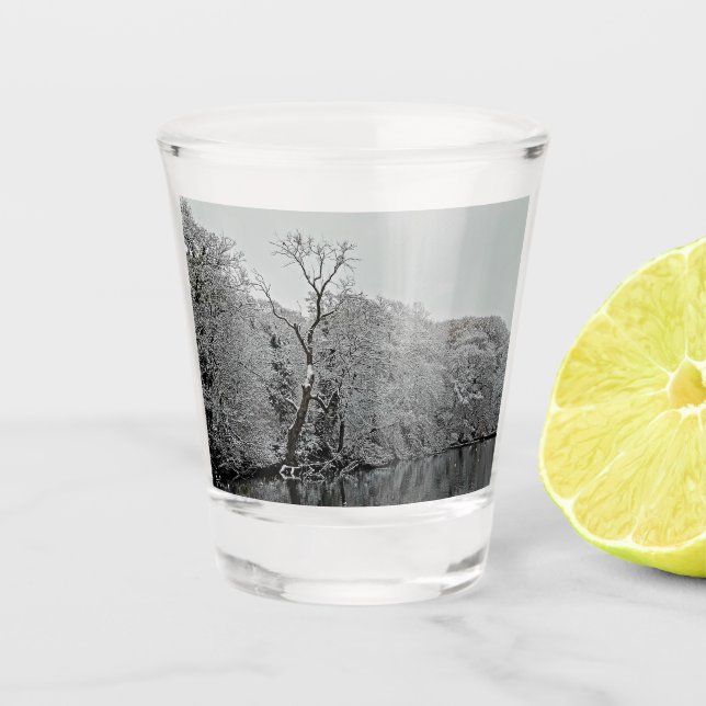 Vaso De Chupito Árboles, junto al agua (Anverso)