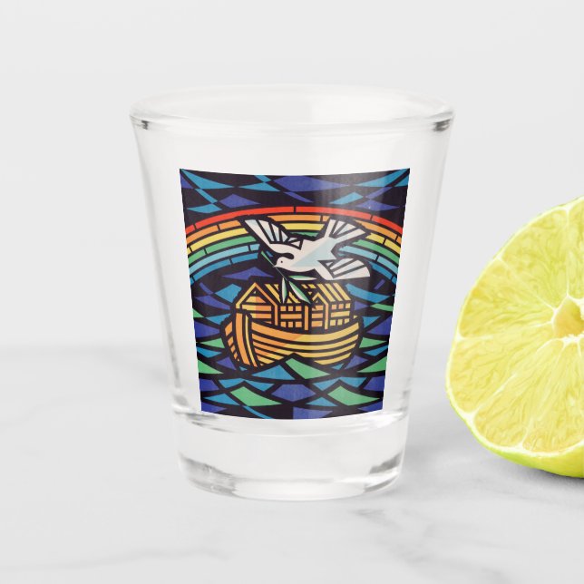 Vaso De Chupito Arca de Noé con Espíritu Santo (Anverso)