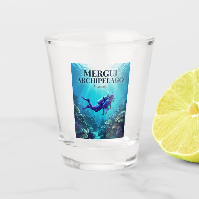 Vaso De Chupito Archipiélago de Mergui Myanmar (Anverso)