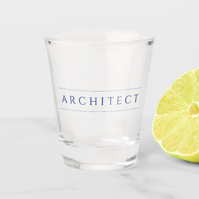 Vaso de chupito ARCHITECT / Azul marino (Anverso)