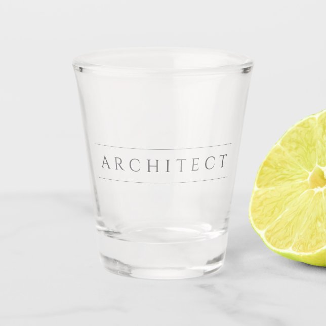 Vaso de chupito ARCHITECT / Gris (Anverso)