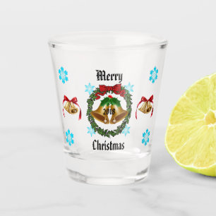 Vaso De Chupito Arco, guirnalda, Belces, y copos de nieve de las
