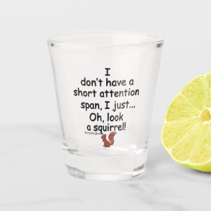 Vaso De Chupito Ardilla corta de la capacidad de concentración