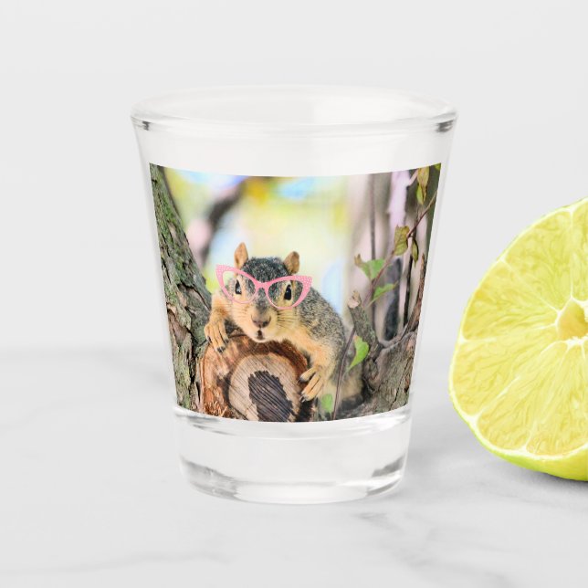 Vaso De Chupito ardilla de moda (Anverso)