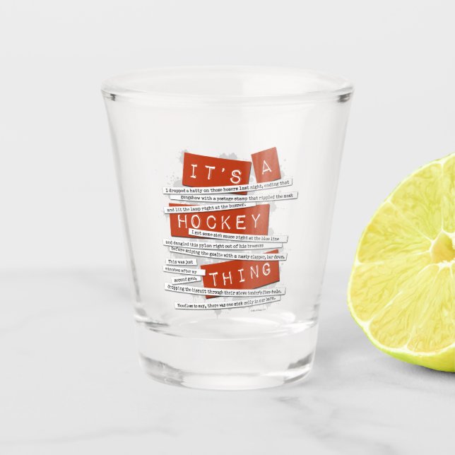 Vaso De Chupito Argot del hockey (Anverso)