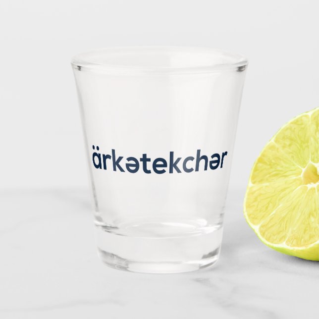 Vaso De Chupito Arketekcher Shot Glass (Anverso)