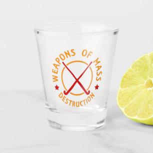 Vaso De Chupito Armas de destrucción de hockey sobre terreno