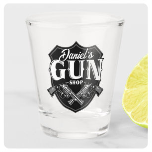 Vaso De Chupito Armería de armas antiguas personalizadas con NOMBR