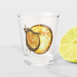 Vaso De Chupito Arpa Celestial de la Luna Dorada