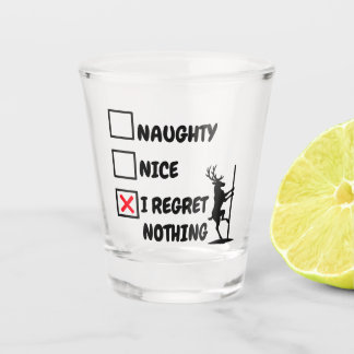 Vaso De Chupito Arrepentimiento de Reno Navidad