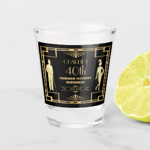 Vaso De Chupito Art Deco Gatsby 20 Aniversario del Misterio del As