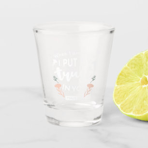 Vaso De Chupito Arte Cristiano Floral Oscuro - Salmo 56:3