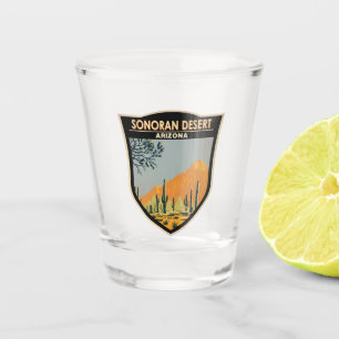 Vaso De Chupito Arte de cosecha en Arizona, desierto de Sonoran