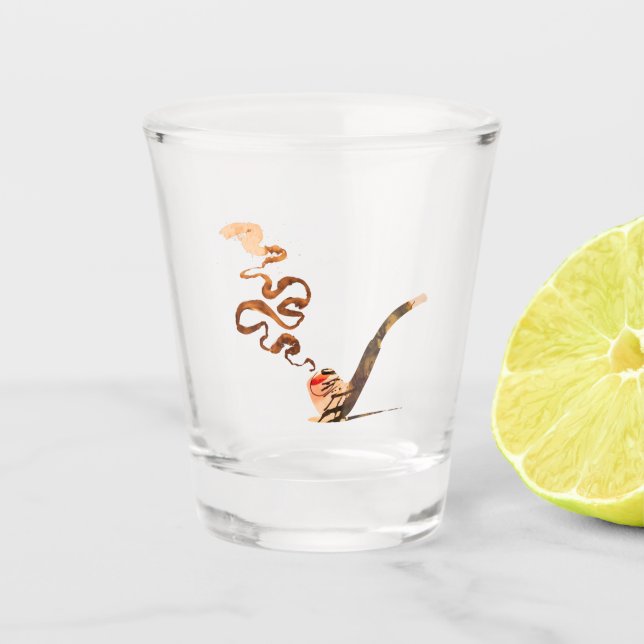 Vaso De Chupito Arte de fumar en pipa 1 (Anverso)