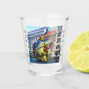 Vaso De Chupito Arte de la calle de Berlín - versión del cómic
