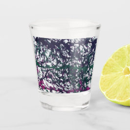 Vaso De Chupito Arte de mármol morado, verde y rosa