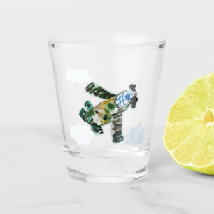 Vaso De Chupito "Arte de niños" en un jet del ejército