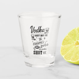 Vaso De Chupito arte de palabras de vodka divertido