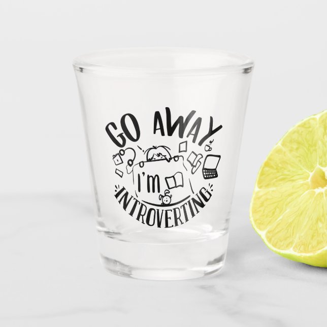 Vaso De Chupito arte de palabras sarcásticas divertidas (Anverso)