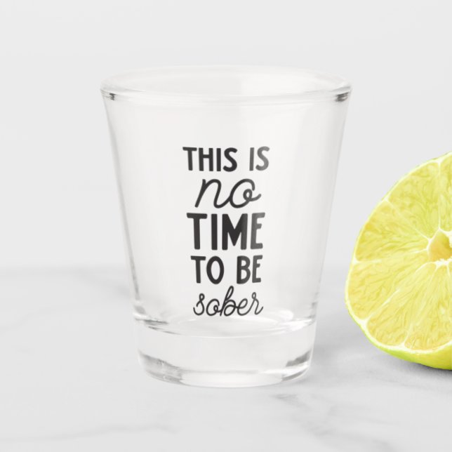 Vaso De Chupito arte de palabras sobrio y gracioso beber (Anverso)