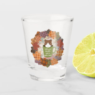 Vaso De Chupito Arte de pared acrílico para el gato de caída rota
