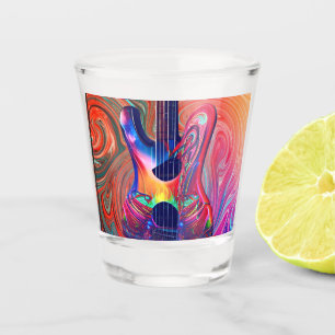 Vaso De Chupito Arte de Semi Guitars de Acústica Eléctrica Psicodé