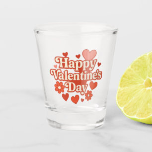 Vaso De Chupito Arte del Día de San Valentín de los 70