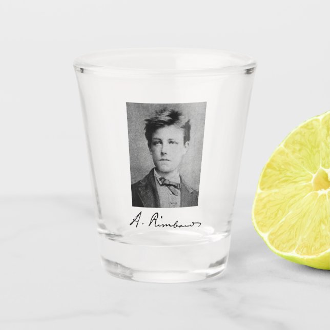 Vaso De Chupito Arthur Rimbaud Shot Glass (Anverso)