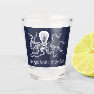 Vaso De Chupito Artista de escape del pulpo del mar