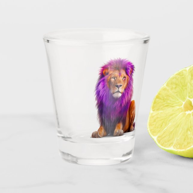 Vaso De Chupito Artsy Lion (Anverso)
