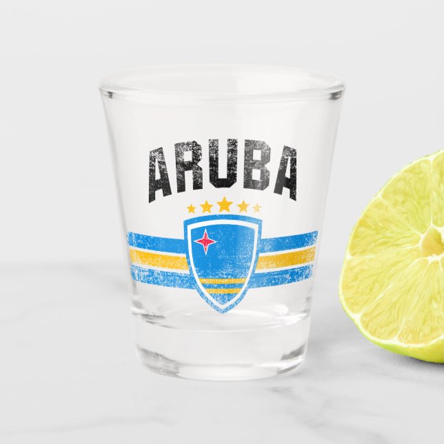 Vaso De Chupito Aruba (Anverso)