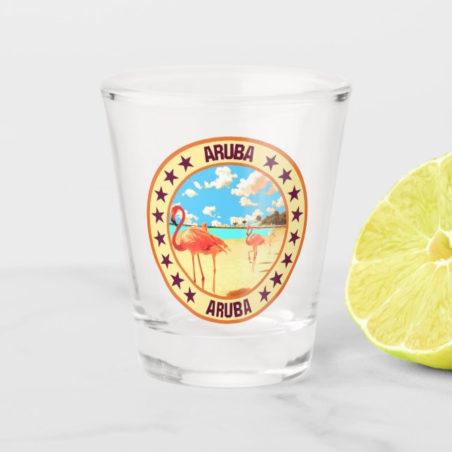 Vaso De Chupito Aruba (Anverso)