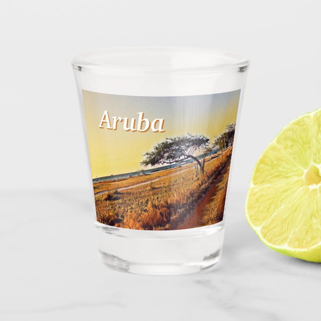 Vaso De Chupito Aruba Divi Divi Trees (Anverso)