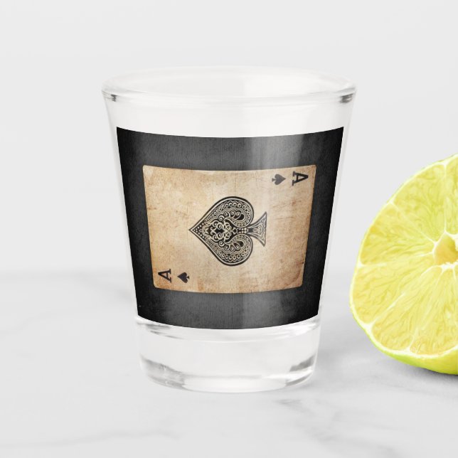 Vaso De Chupito As de espadas lanzar almohada (Anverso)