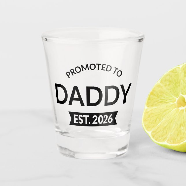 Vaso De Chupito Ascendido a Papá Est. 2026 II (Anverso)