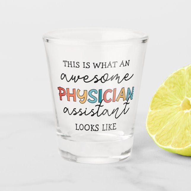 Vaso De Chupito Asistente Médico Funny Awesome Regalos De Bienesta (Anverso)