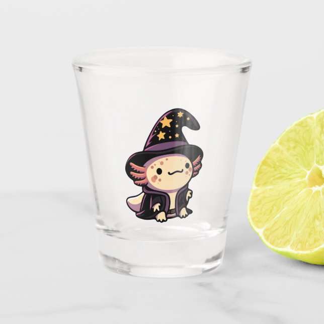 Vaso De Chupito Asistente para Axolotl - Mascota de fantasía (Anverso)