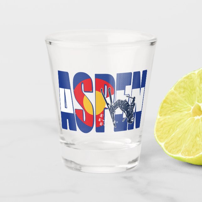 Vaso De Chupito Aspen Colorado (Anverso)