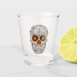 Vaso De Chupito Aspen Leaf Skull 11