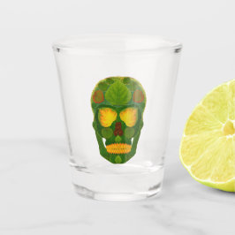 Vaso De Chupito Aspen Leaf Skull 9