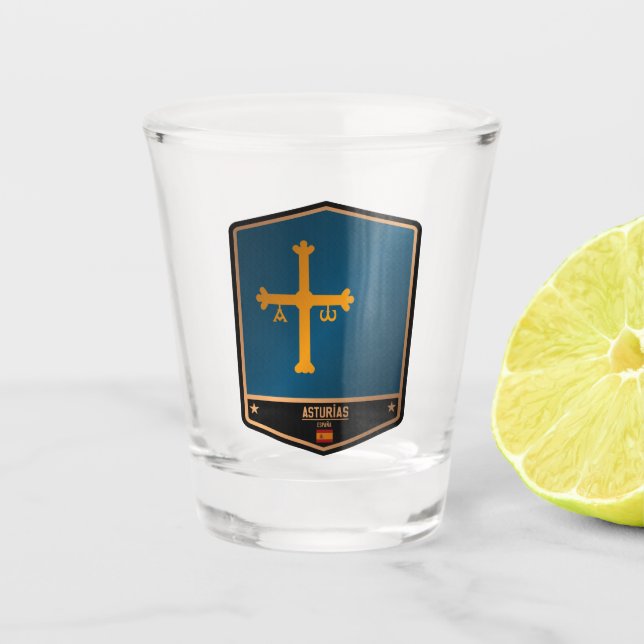 Vaso De Chupito Asturias (Anverso)