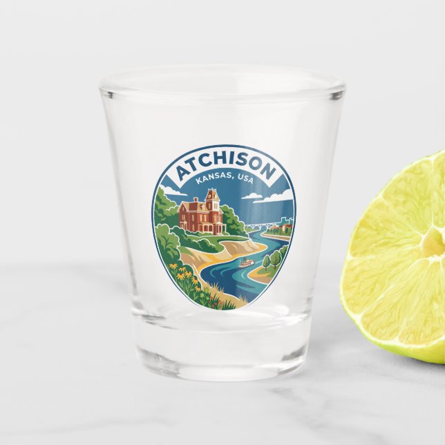 Vaso De Chupito Atchison EE. UU. (Anverso)