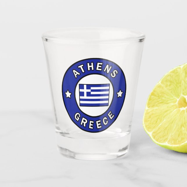 Vaso De Chupito Atenas Grecia (Anverso)