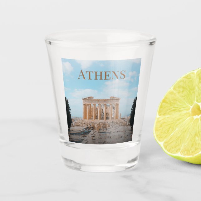 Vaso De Chupito Atenas Grecia (Anverso)